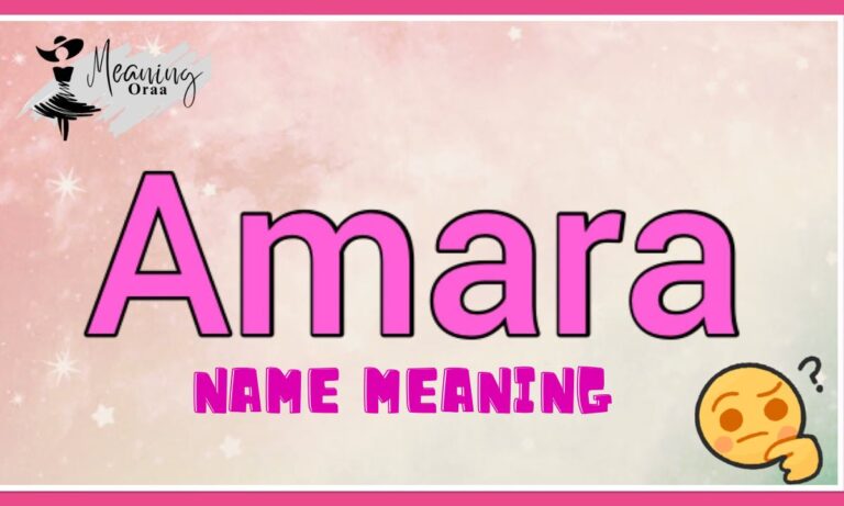 Amara Name Meaning, Origin & Popularity Guide