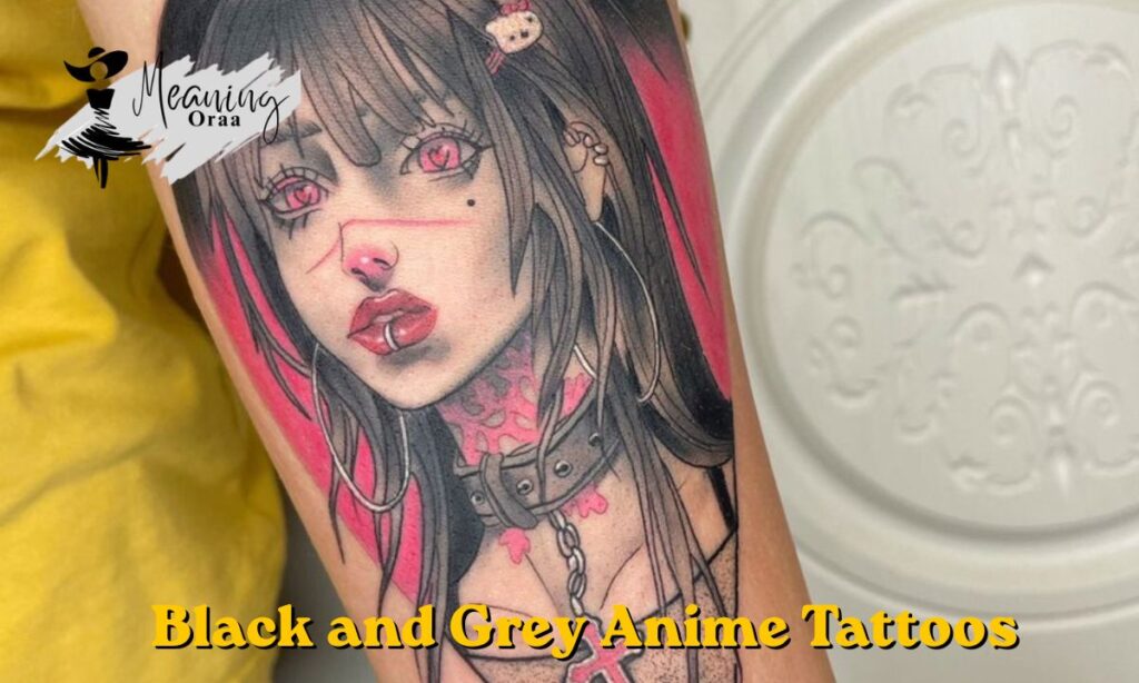Black and Grey Anime Tattoos