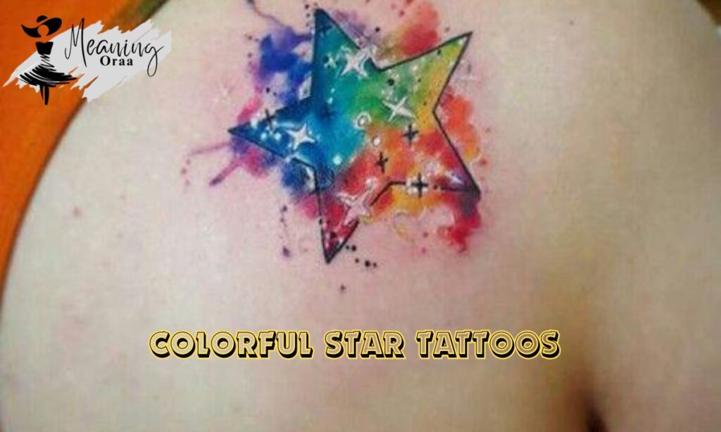 Colorful Star Tattoos