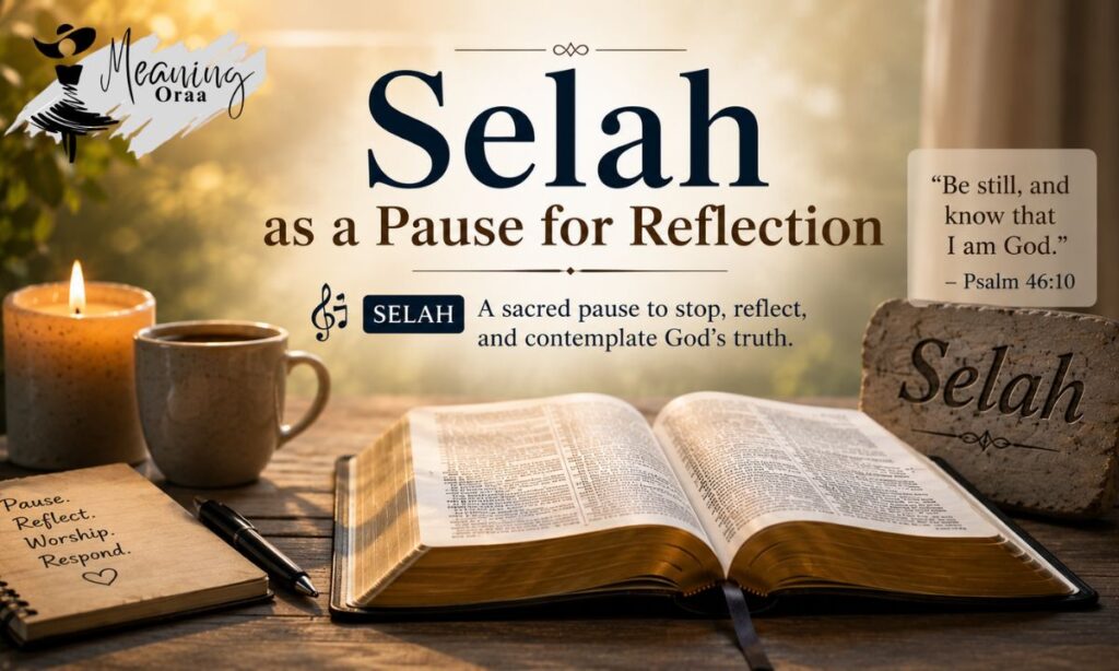 Selah as a Pause for Reflection