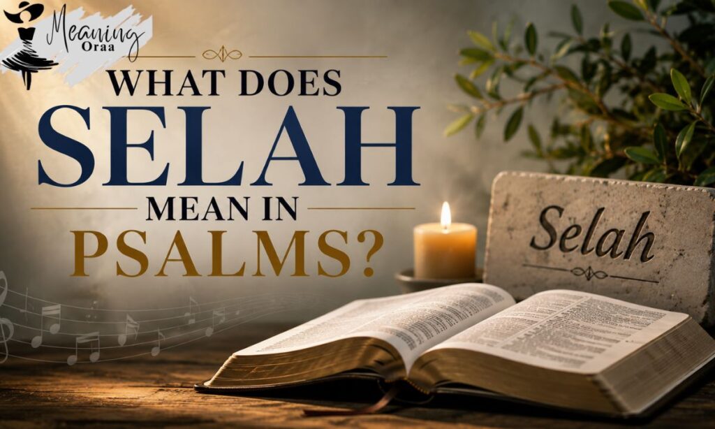 What Does Selah Mean in Psalms