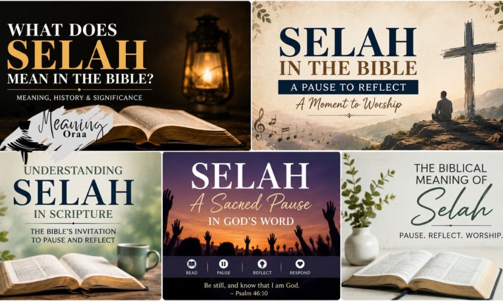 What Does Selah Mean in the Bible